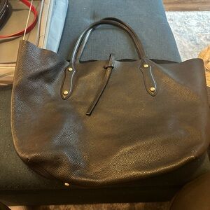 Annabel Ingall Black Leather Tote